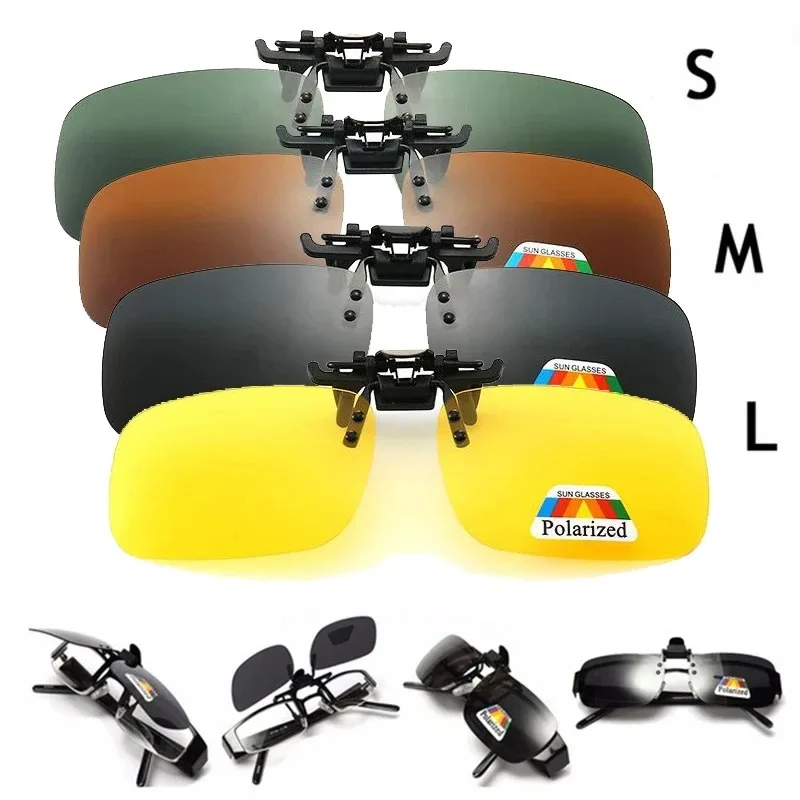 Fishing Sunglasses Polarized - 4-kleuren grijze lenzen gepolariseerde zonnebril clip-on