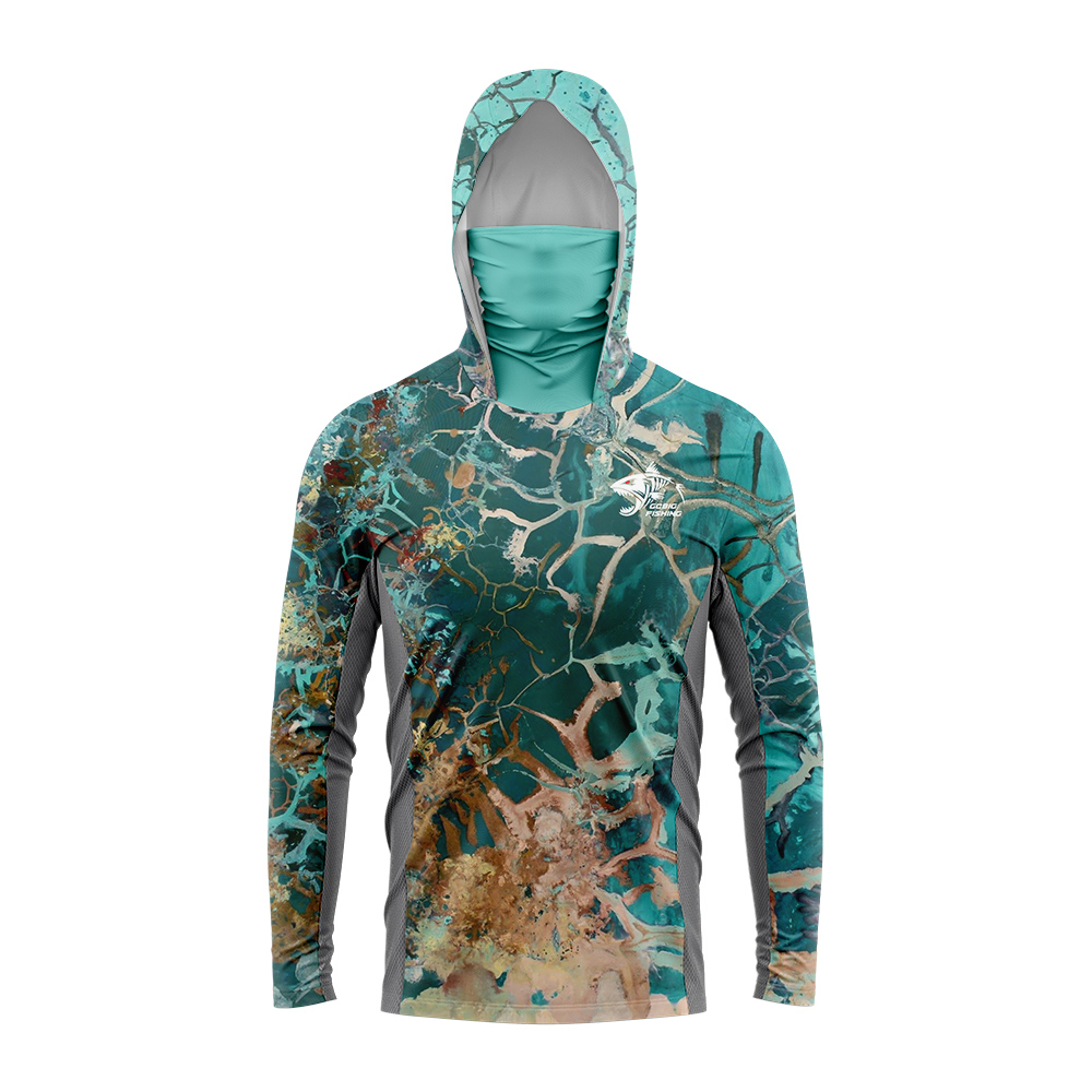 Gradiëntgroen-geel skeletvis h - Fishing Hoodie recensie en prijs
